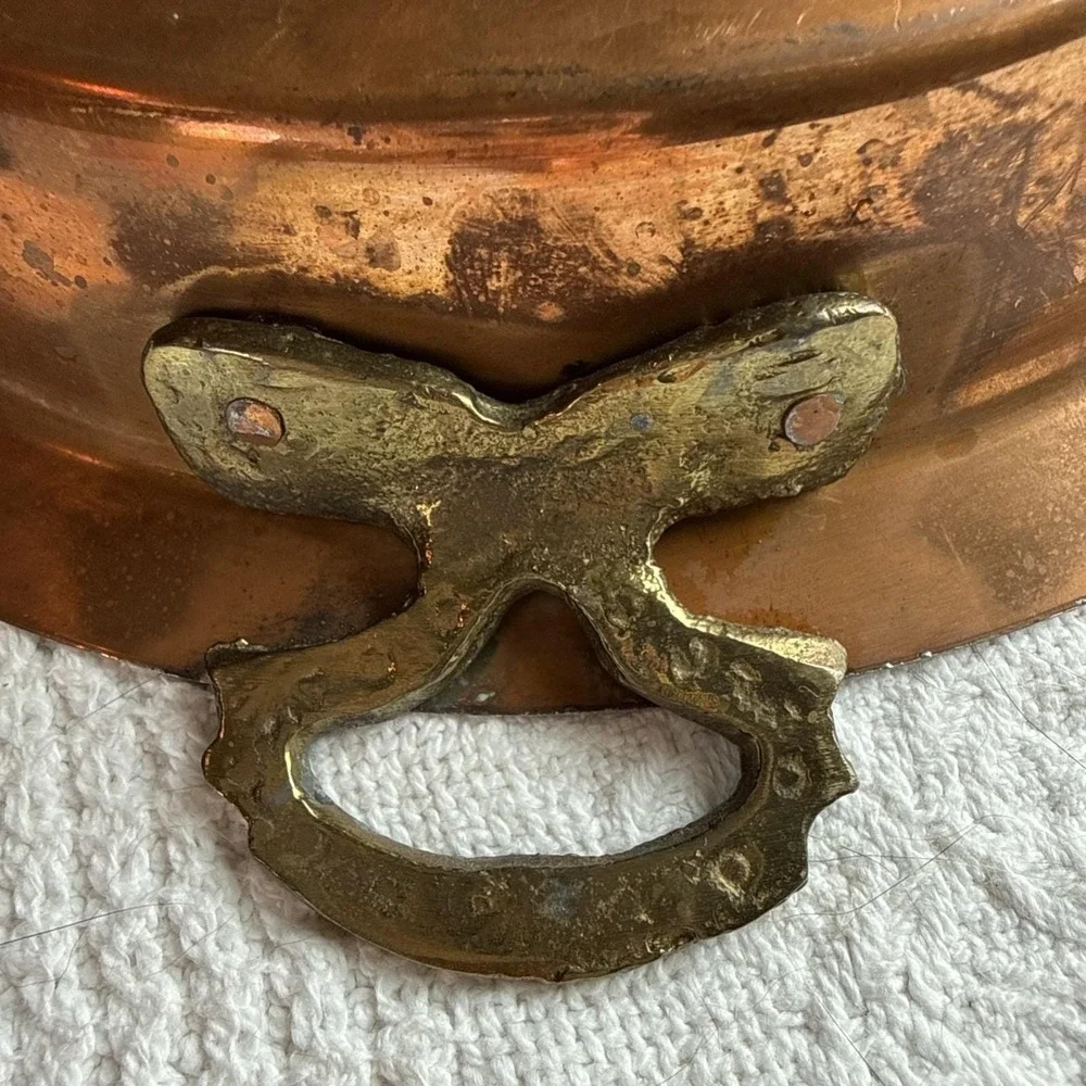 Antique Copper Grape Motif Brass Handles Kitchen Hanging Decor 10